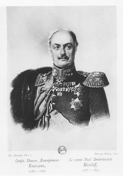 Count Pavel Dmitrievich Kiselyov by Franz Krüger